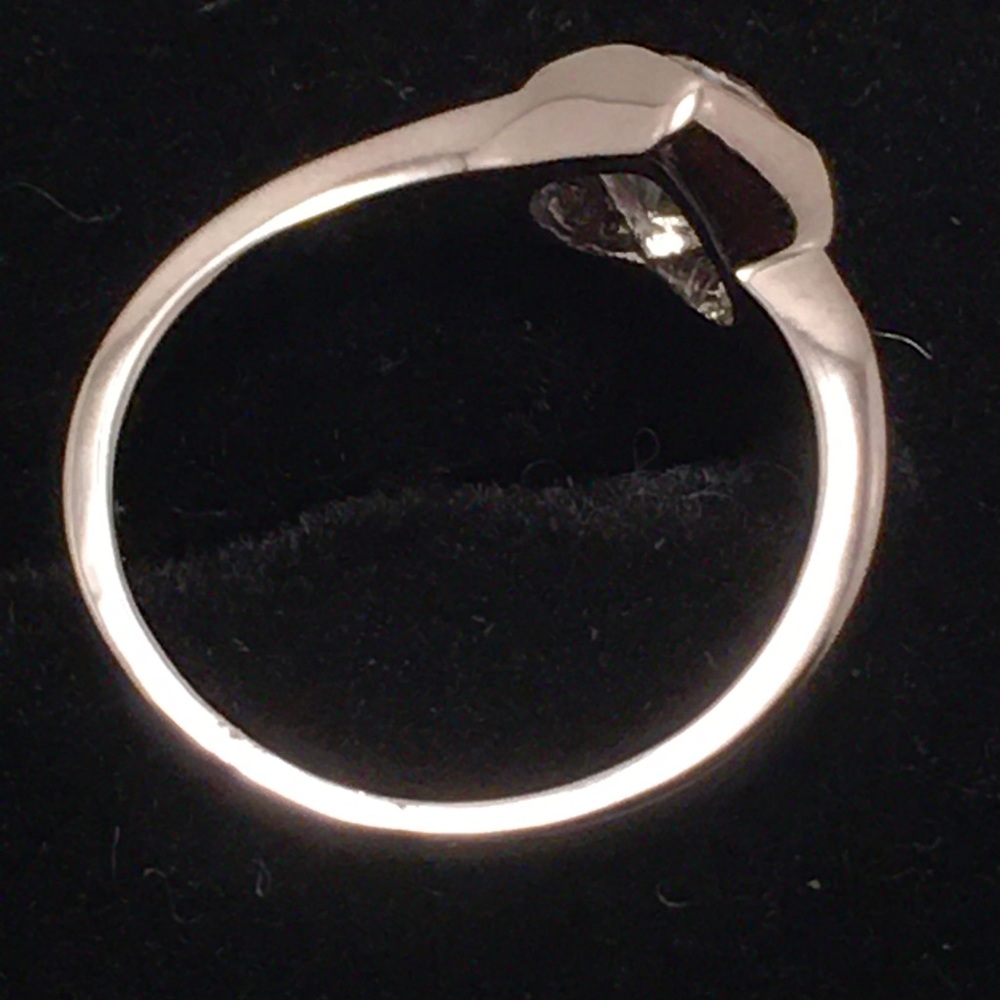 18K RGP Heart-Shaped Promise Ring - Picture 3 of 3